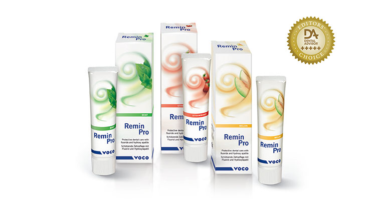 Remin Pro dental tooth cream tubes and packaging